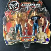 WWE Raw Jakks Adrenaline 7 Scott Steiner Test Wrestling Figures 2 pack WWF wcw