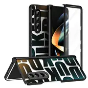 For Samsung Galaxy Z Fold4 5G Foldable Electroplated Phone Case With Hinge
