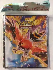 Pokemon Ultra-pro 4 Pocket Binder For XY4 Set, Holds 80 Cards TCG CCG