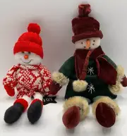 Snowman Plush Pair