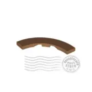 1x LEGO 27507 Tile Round (Corner Macaroni) 4x4 Medium Nougat | 6387478 6458176
