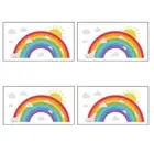 Removable Glow in The Dark Stickers Sun Cloud Wall Murals Kids Nursery
