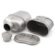 Keith Ti3060 Titanium Army Military Water Bottle Cup Pot 1.7L+0.7L w/ Camo Bag