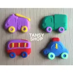 H23【TANSY SHOP】 其他 汽車/公車/卡車/計程車/消防車/雲梯車矽膠翻糖模具皂模巧克力模/烘焙超輕粘土模具