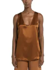 Max Mara Pure Filly Silk Sleeveless Top