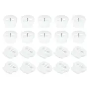 4mm Dia Plastic Cord Lock - 50Pack - Good for Drawstring Backpack - White