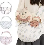 Flower Pet Sling Carrier for Small Dogs,Breathable Small Dog Carrier Sling,Puppy Carrier for Small Dogs and Cats,Dog Slings for Small Dogs (Pink, Medium)