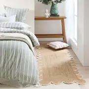 Aria Scalloped Jute Floor Runner [HABLARIAR25]