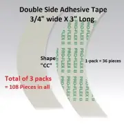 WALKER TAPE Pro Flex Adhesive Tape Shape CC 3-pks 108 Pcs