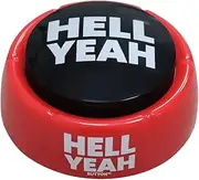 Talkie Toys Products Hell Yeah Button -Talking Hell Yeah Sound Button Features Hilarious Sayings - Funny Gift for Telling Coworkers and Friends Yes