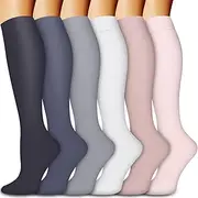 Copper Compression Socks Women & Men Circulation - Best for Running, Nursing, Hiking, Recovery, Flight & Travel Socks