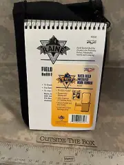 Raine Inc - "NATO Field Message Binder" 4.5"x7" Notebook, BLACK Nylon