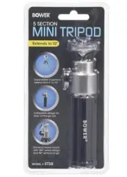 Bower 10" Max Mini Tripod for Canon EOS Rebel T8i T7i T6i T6 SL3 T100 M200 M100