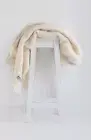 Masterweave Windermere Alpaca Knee Wrap Throw Blanket - Cream