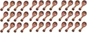 Small Wooden Spoon, 30PCS Ice Cream Salt Spoons Honey Coffee Tea Sugar Salt Jam Mustard Spoons Round Spoon
