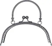 Purse Clasp Frame, Excellent High‑Quality Purse Handle Attractive for Bag Making(Gun B01-028—00508)