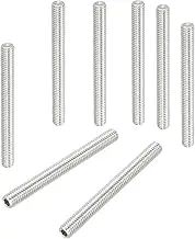 uxcell 25 Pcs Hex Socket Grub Screw, M6x60mm Flat Point Grub Bolt 304 Stainless Steel Head Socket Set Screws for Door Handles Light Fixture Repair