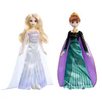 在飛比找蝦皮商城優惠-MATTEL 迪士尼冰雪奇緣-艾莎女王與安娜女王組 娃娃 正