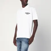[Dsquared2] White polo in cotton with logo S White