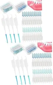 Ipetboom 2sets 400 Pcs Interdental Floss Picks Dual Use Cleaning Tool for Soft Design for Gentle Gum Massage Cleaning Supplies 400pcs*2