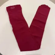 NWT Jacadi Burgundy Plain Stocking Tights Multiple Sizes Kids Socks 23-26 (2-3Y)