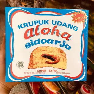 [新超行] 印尼 ALOHA Krupuk Udang 蝦餅 生蝦餅 炸蝦餅 蝦片 炸蝦片 鮮蝦餅 - 500g