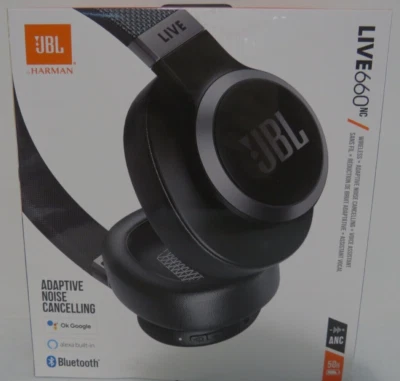 JBL Live 660NC Wireless Over-ear NC Bluetooth Headphones Black