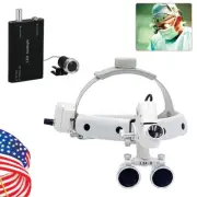 Dental Surgical Medical Headband Binocular Loupes 3.5X-R DY-106 /Head Light Lamp