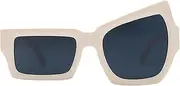 Nuhjytgf Women Sunglasses | Stylish Irregular Shape Glasses | Fashion UV Protection Sun Shade Glasses for Women Men Driving Hiking Beach Outdoor Activities
