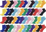 [Winterlace] 48 Pairs Thin Low Cut Ankle Socks for Men Comfortable Lightweight Breathable Bulk Pack Wholesale