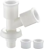 Washing Machine Drain Hose Connector - Rubber Seal, Flexible Coupling | Durable Shower Trap Conversion Kit, Easy Connection Accessories to Sink, Quick Connect Solution for Badezi