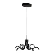 Oriel Lighting Noodle Tricolour LED Pendant Light Black 50cm