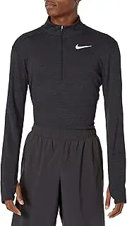 [Nike] Men's Pacer Half-Zip Top, Black/Black/Reflective Silver, XL
