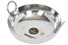 Stainless Steel Kadhai (Wok) 12″ (9.50 inch)