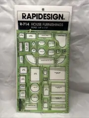 RapiDesign House Furnishings Drawing Stencil Template R-714