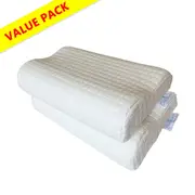 2pcs Memory Foam Contour Pillow, Neck Support, Pain Relief, Small and Firm Pillow 50x30cm