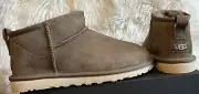 UGG Classic Ultra Mini Hickory Brown Suede Men’s Size 8(fits Women’s Size 9)