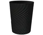 1.8 Gallon Small Trash Can Wastebasket Recycling Bin(1.8 Gallon,Black)