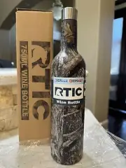 RTIC Camo Wine Bottle - 750ML Insulated Wine Bottle NEW