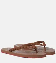 [Christian Louboutin] Christian Louboutin Loubi Flip thong sandals AU 4 red