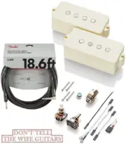 EMG GZR P HZ IVORY Geezer Butler P Bass Passive Pickup & Wiring PHZ -Fender 18FT