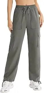 [WAJCSHFS] Pants for Women Casual Stretch Quick Drying Pants Travel Hiking Summer Pants Unisex Lightweight Pants, Zn-dark Gray