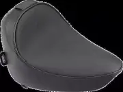 DS Black Leather Vinyl Smooth Solo Seat for Heritage Springer 97-99
