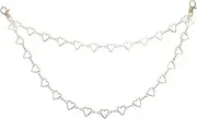 [Healeved] 1Pc Multilayer Alloy Body Chain with Hollow Peach Heart Design Stylish Trousers Chain for Women for Dancers and Fashion Lovers Eye Catching and