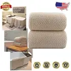 Elegant 39x78 Inch Beige Bath Towels - Lightweight Super Soft Microfiber 2-Pack