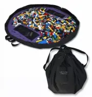 Lay-n-Go LIFESTYLE (44") Toy Play Mat & Drawstring Storage Bag, LEGO Cleanup