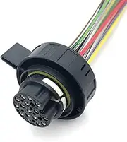 16 Pin 420973716 Auto 0B5 Gearbox Plug Dual Clutch Gearbox Valve Body Waterproof Connector Harness Compatible with A6 Q5 420 973 716 (Color : 16P A, Size : 1 Pc)