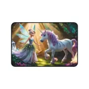 Magical Fairy and Unicorn Desk Mat, Fantasy-Themed Gift