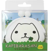 在飛比找momo購物網優惠-【kapibarasa】水豚君幸運草橡膠珠扣包