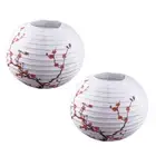 2x Floral Paper Lampshade Ceiling Light Pendant Lamp Shade Ball Lantern New Tx